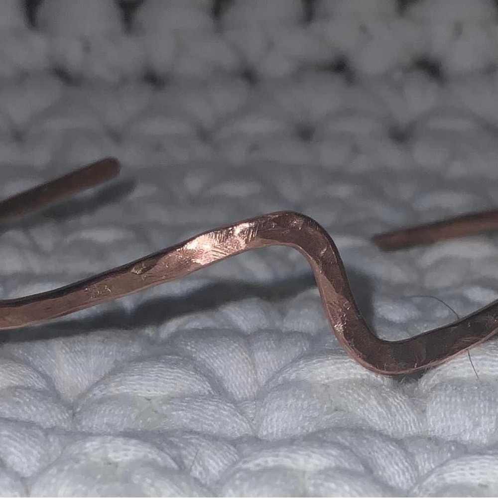 LIMITED TIME SALE HALF OFF  Artisan Healing Copper Cuff Bracelet